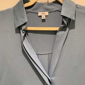 Vince light blue silk blouse